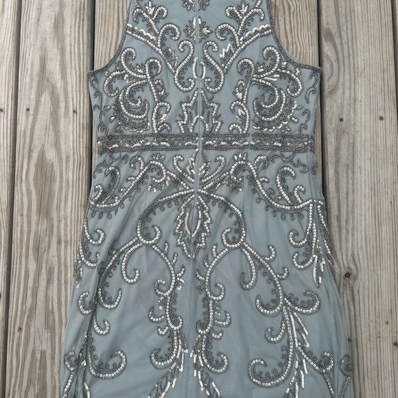 Adrianna Papell Embellished Sequined Sleeveless Sheath Dress Size 14 Beaded - Picture 14 of 16